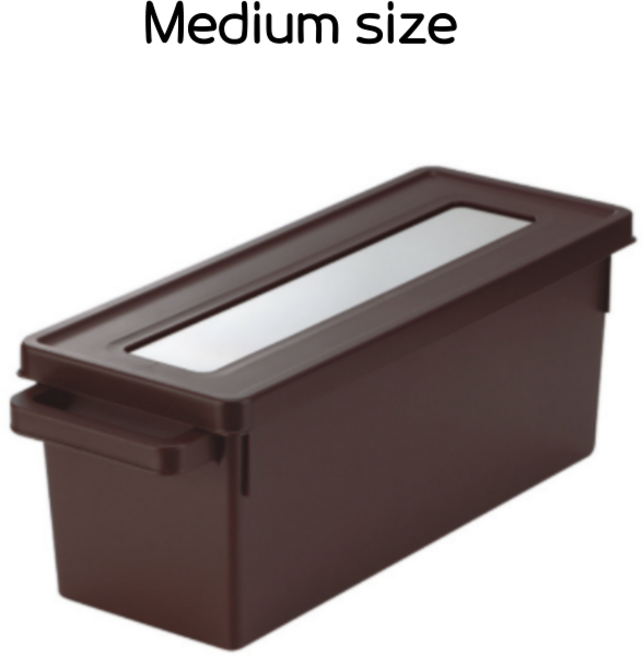 이노마타 DVD CD 만화책 수납 정리함, 1개, 브라운