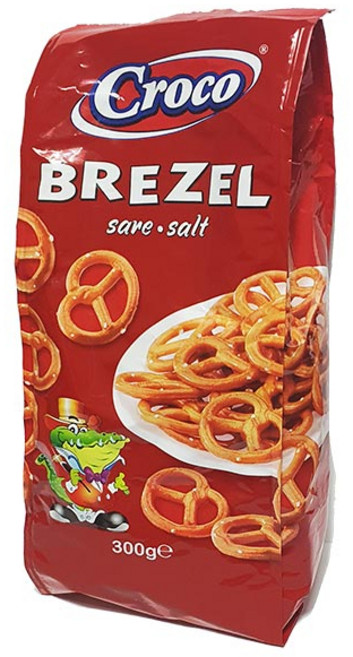 크로코 프레첼 과자, 300g, 5개