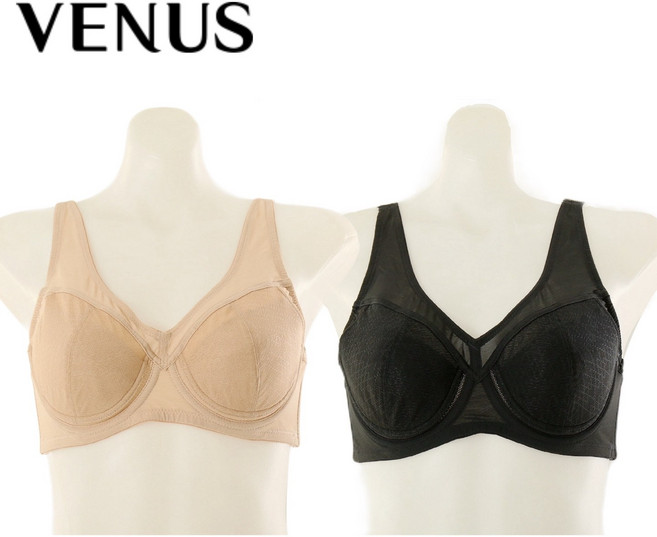 비너스 < 24SS 이월행사 > 여름추천 쿨링소재 기능성 풀컵 3단후크 보정 브라 VGBM144 ( A B C D E F 컵 ) 애플