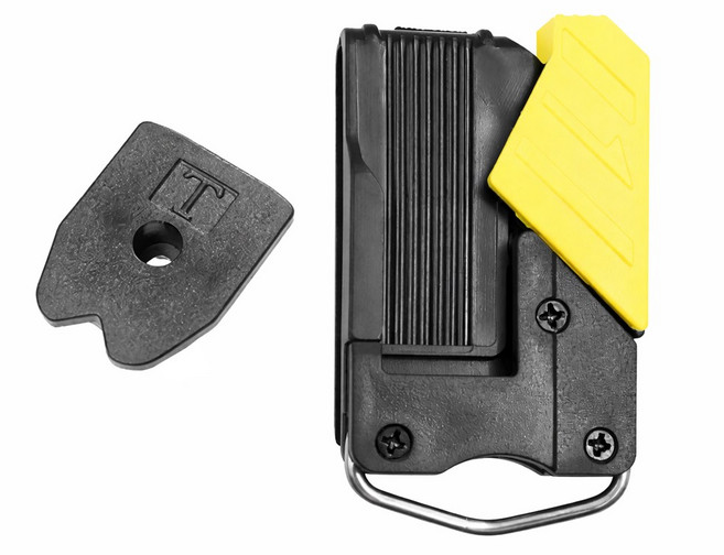 아띠꼴로 분실제로 벨트 줄자 걸이 클립 홀더 줄자 키링 고리, 1개