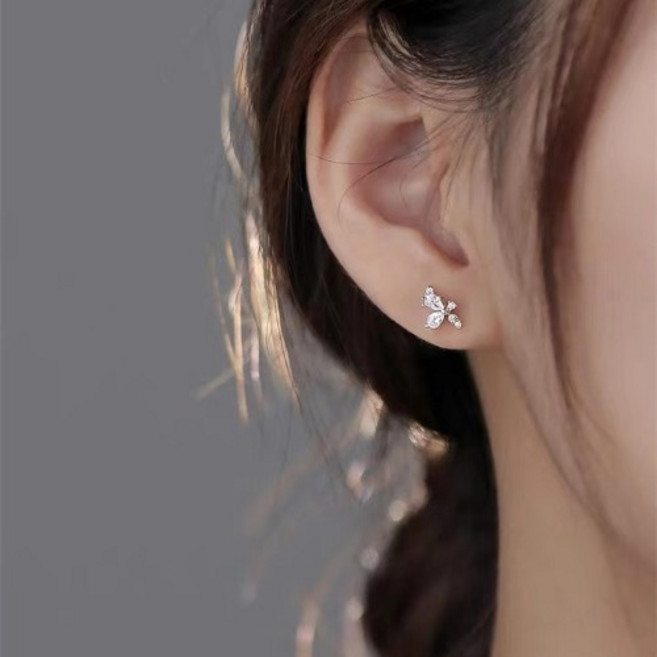 S925 아우디 best 잎사귀 귀걸이