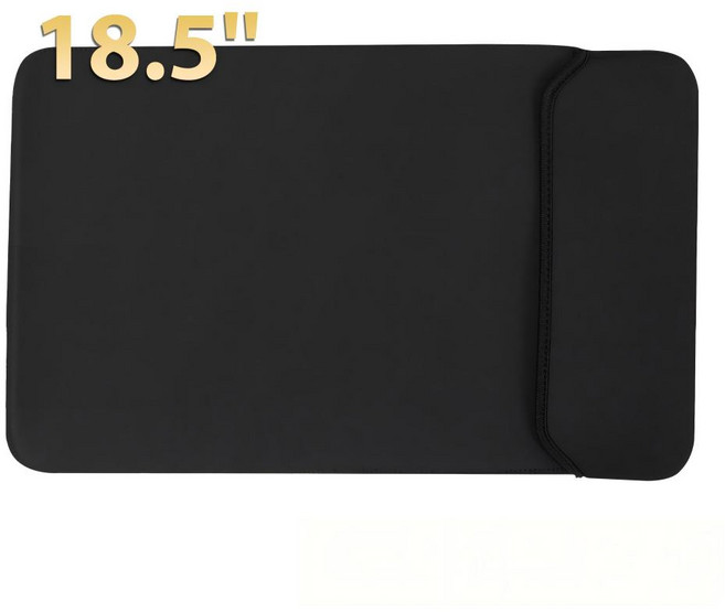 에비크 친환경 18.5인치 맥북 호환 노트북 파우치 대학생 출근용 비즈니스 가방 다기능 수납, 1개, 블랙