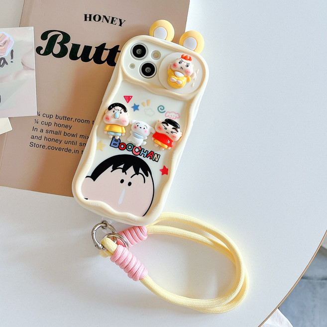 짱구 아이폰 15 16 카메라 보호 실리콘 케이스