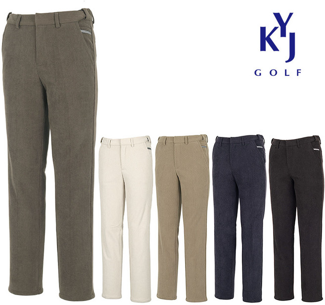 [김영주골프]겨울 골지스판 기모 바지 코듀로이 골덴 남성 골프 팬츠 DOWMSL31