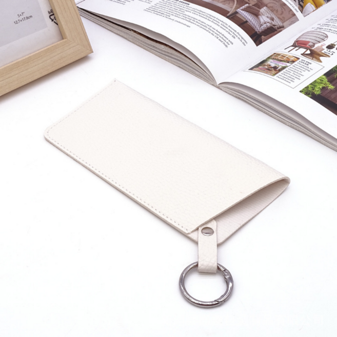 가죽 슬림 키링 안경케이스 안경파우치