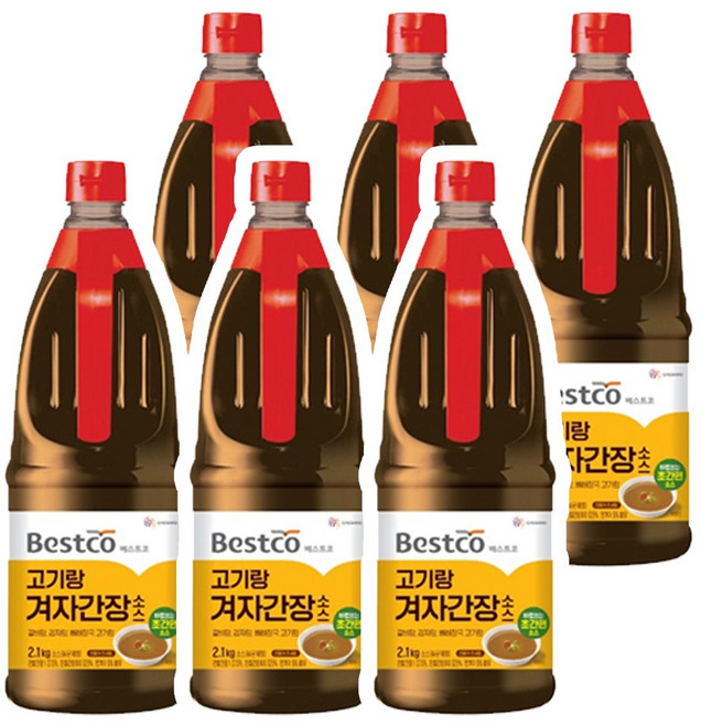 베스트코 고기랑 겨자간장소스 2.1kg, 6개