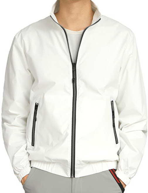 PSJA4102 남성용 봄 여름 골프 바람막이 점퍼 솔리드 간절기 자켓