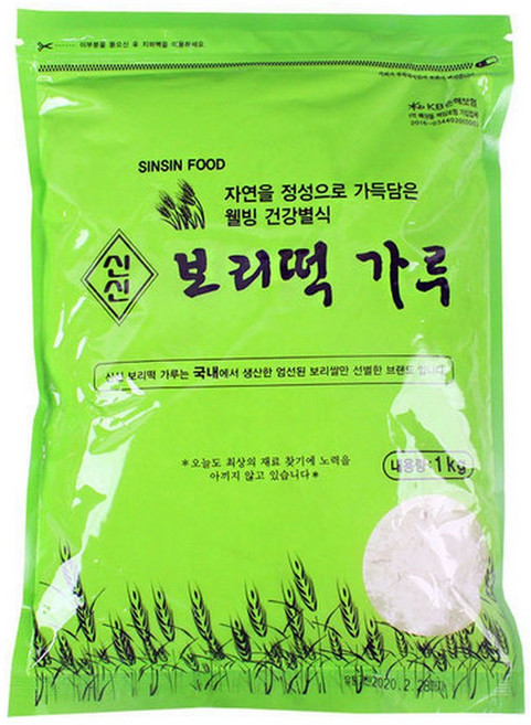 보리떡가루 1kg-보리빵가루 보리가루 떡가루 제빵가루, 1kg, 1개