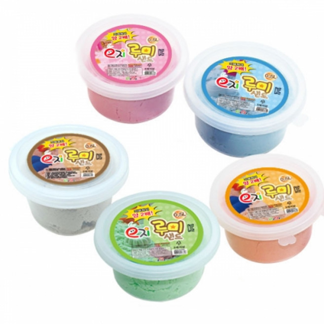 이지피아 [루미샌드] 모래놀이 리필 0.5L_5색, 핑크, 1개