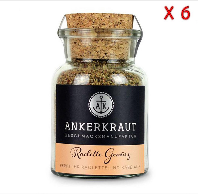 앙커크라우트 라클레트 스파이스 파인 스파이스 블렌드, 6개, 95g