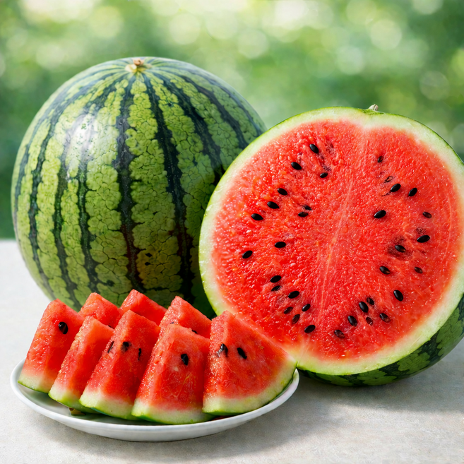 하우스 수박 고당도 신선과일 산지직송, 1개, 3kg 이상