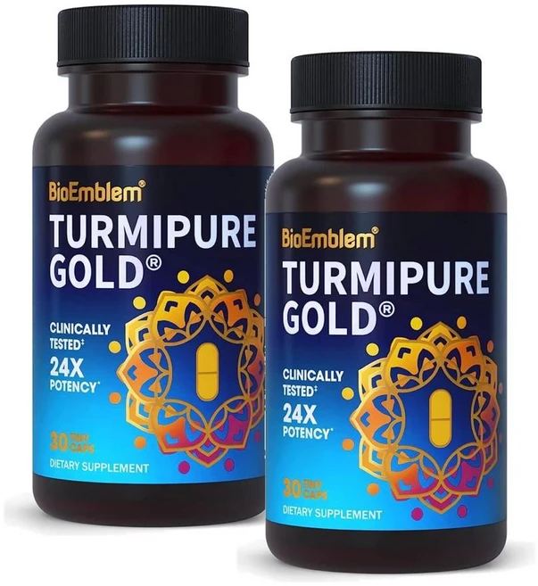 바이오엠들렘 터메릭 커큐민 터미퓨어 골드 300mg 미니 캡슐 BioEmblem TurmiPure Gold, 2개, 30정 - 쿠팡
