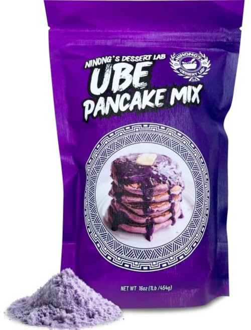 Ninong’s Dessert Lab 파우더 가루 분말 니농스 디저트 랩 우베 팬케이크 믹스 우베가 들어간 맛 버터밀크 케이크 와플 크레페 등 다양한 요리 가능 물만 부으면 됨