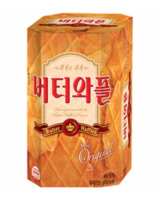 크라운 버터와플, 135g, 1개