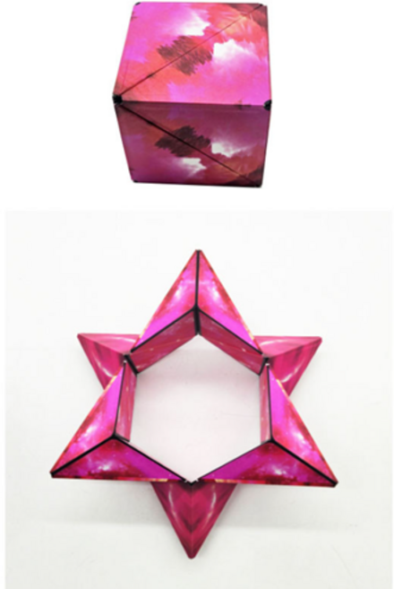 고마곰에듀 변신큐브 신비한색깔큐브 이것저것만들수있는, 1개