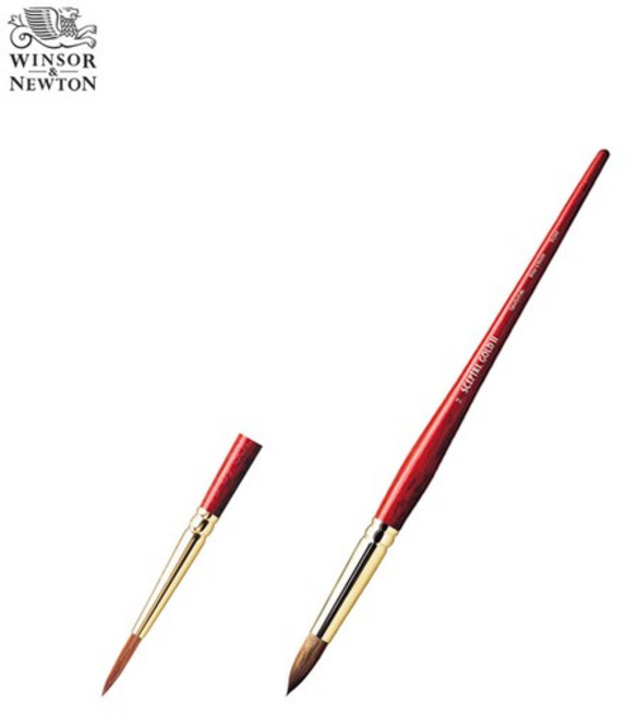 Winsor&Newton 윈저앤뉴튼 셉터골드II 수채붓 Series101 Round NO.4 짧은손잡이둥근모, WI5181704