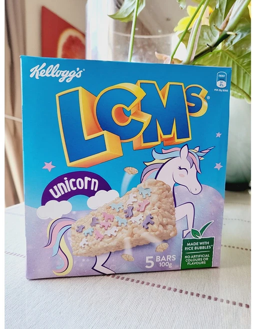 켈로그 LCM 유니콘 라이스 버블 바 5매입, 2개, 100g - 쿠팡