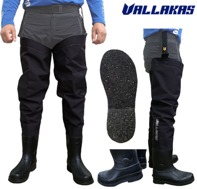 발라카스 허벅지장화 웨이더 블랙에디션 핀팰트장화 VLBP09-1 낚시장화, VLBP09-1블랙 SS 핀팰트