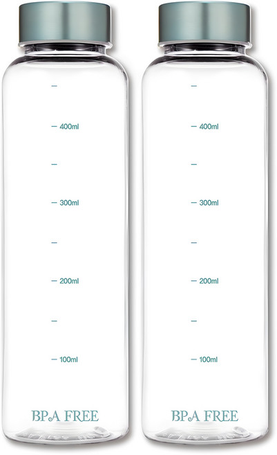 위드 스텐캡 눈금 물병 트라이탄 보틀 2p, 2개, 민트 500ml, 민트, 500ml