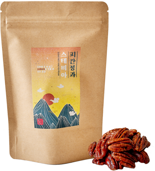 풍심당 무설탕 스테비아 피칸 하루 견과류 강정 저당간식 회사 간식, 1개, 120g