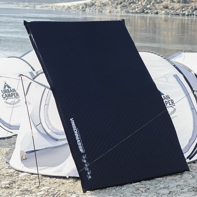 [백화점 정품] 빈슨메시프 초경량 에어 캠핑 매트 자충매트 시그니처8T 2인용 8cm 더블 자충 에어매트 휴대용 매트리스