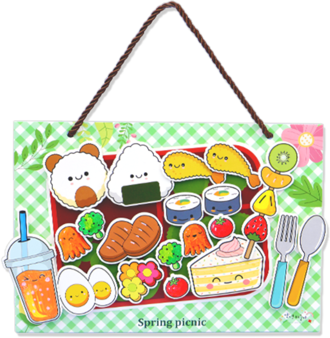 OM 봄소풍 폼보드 종이 도시락 만들기(4인용), 1개