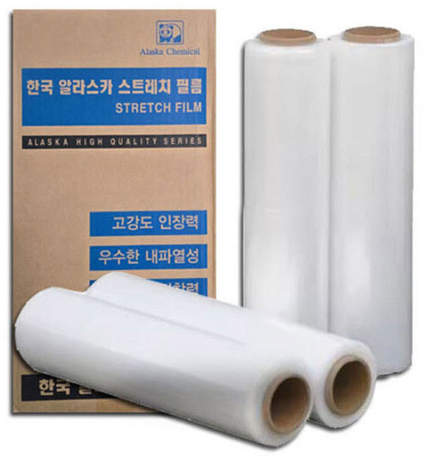 스트레치 필름 포장용 랩 1박스(4롤) 15mic 20mic 랩 필름 공업용 산업용, 1박스, 스트레치필름 15mic(4롤)