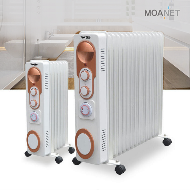 타이거킹 라디에이터 전기히터 4평 / 8평형 전기난로, 4~5평 : TKR-50T