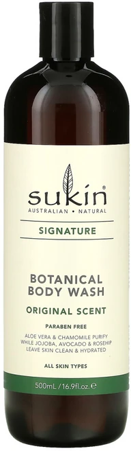 Sukin 시그니처 식물성 바디 워시 오리지널 500ml(16.9fl oz) 2팩, 500ml - 쿠팡