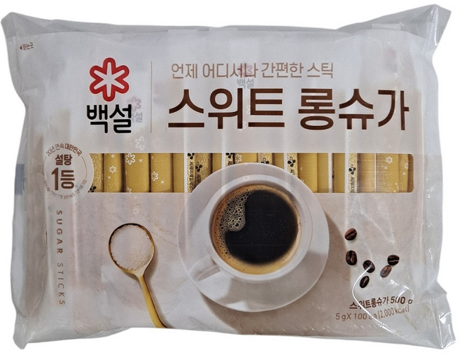 백설 하얀설탕 롱슈가500g, 500g, 1개