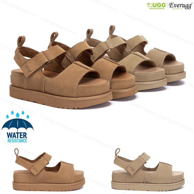 어그 호주 테랄 더블스트랩 소가죽 스웨이드 샌들 슬리퍼 AS7036