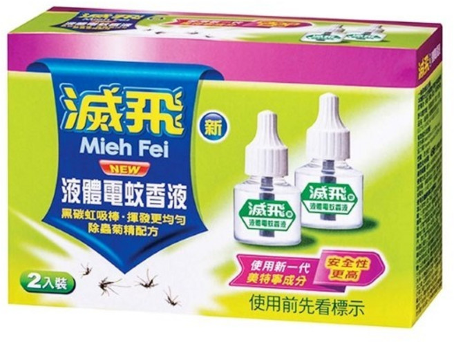 滅飛 液體電蚊香液, 綠色, 1個