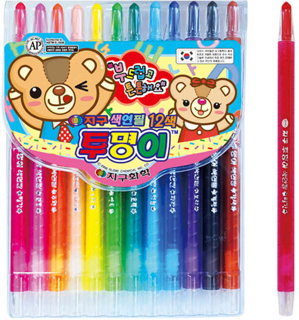 지구화학 지구화학 투명이 색연필 12색세트 (샤프타입)