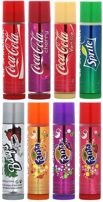 립스매커 코코-콜라 립밤 여러 가지 맛 8팩 각 4g(0.14oz), 4g, 1개 - 쿠팡