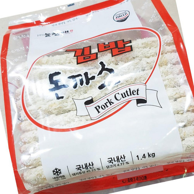 늘찬 돈까스 김밥 1.4kg 70gx20 냉동, 1개, 70g