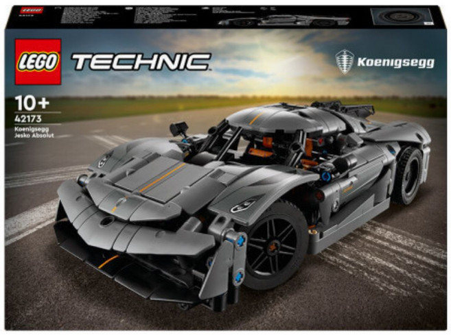 레고 테크닉 42173 Koenigsegg Jesko Absolut 그레이 하이퍼카, 혼합색상, 1개