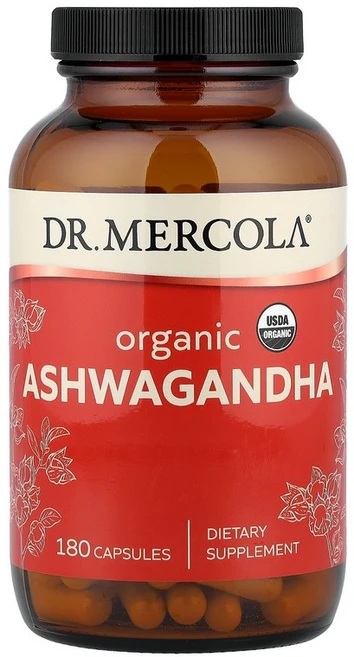 닥터 머콜라 Dr. Mercola 유기농 아슈와간다 캡슐 180정캡슐 1정당 400mg125806원산지:기타, 180 개, 1개 - 쿠팡