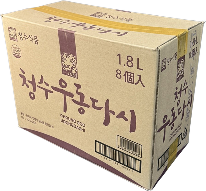 먹판사 청수식품 우동다시 우동국물 만드는 소스, 8개, 1.8L