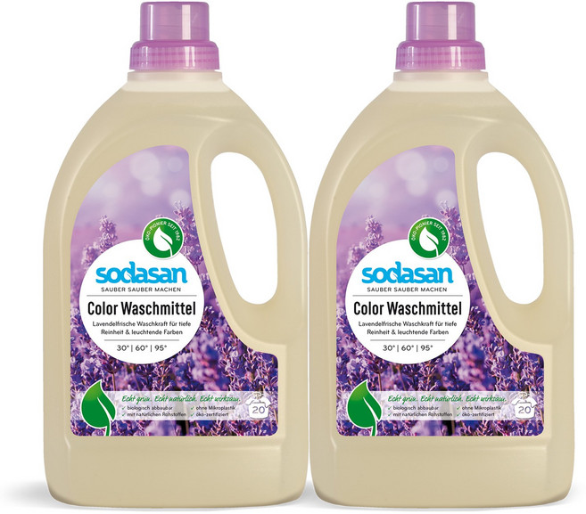 소다산 액상 세탁세제 라벤더 1.5L 2개