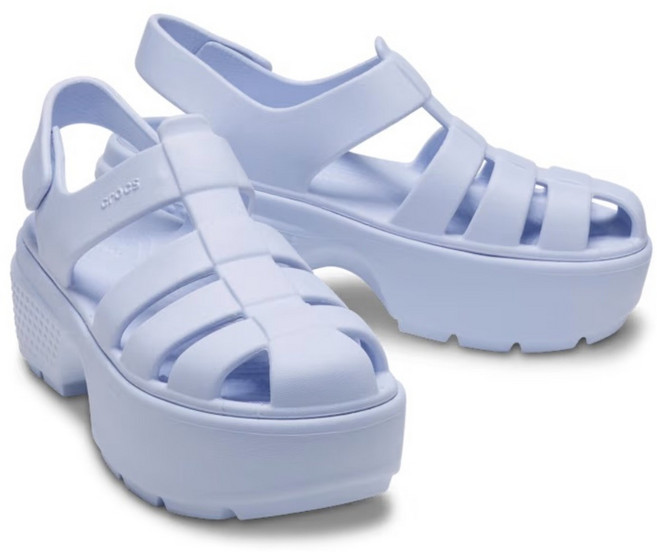 크록스 스톰프 피셔맨 샌들 여성용 키높이 슬리퍼