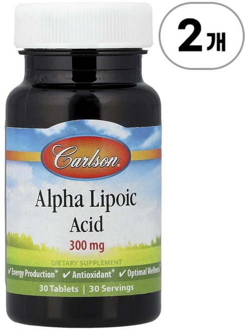 칼슨 알파 리포산 Carlson Alpha Lipoic Acid 30정, 2개 - 쿠팡