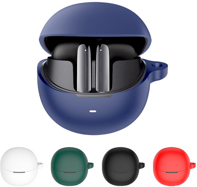 QCY HT10 AilyBuds Pro plus 실리콘 케이스 커버 에일리버즈 프로 플러스, 화이트, 1개