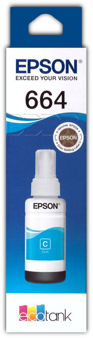 엡손 잉크 70ml T664200, 파랑, 1개