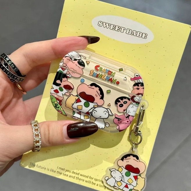 크레용 신짱 에어팟 4세대 케이스, airpods4, 1개