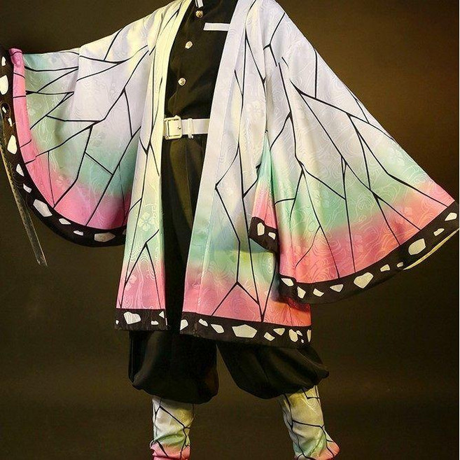 귀멸의칼날 시노부 코스프레 의상 하오리 대원복 졸업사진컨셉