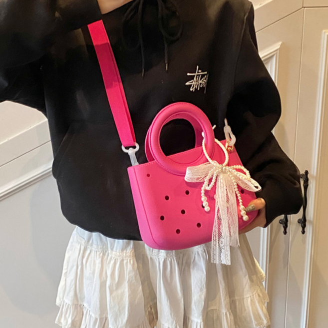 올라잇 다용도 멀티 방수 실리콘 가방, 핑크