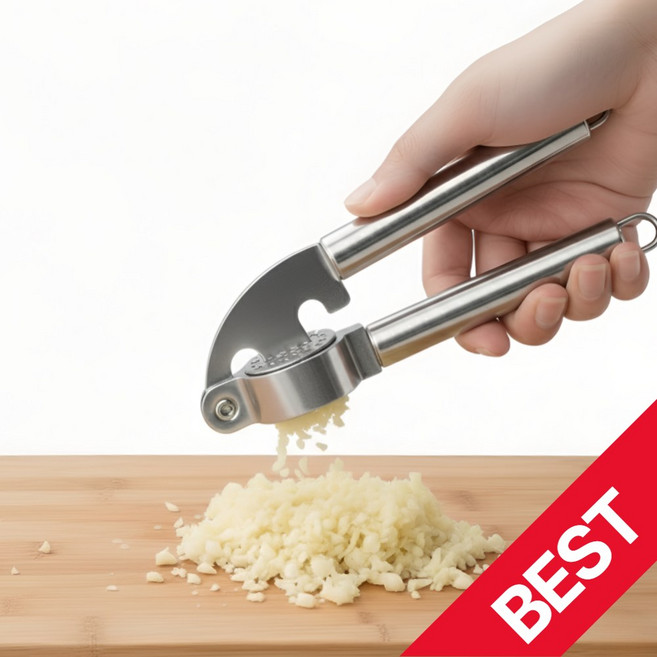 리브릿 간편한 주방 올스텐 마늘다지기, 1개, 실버