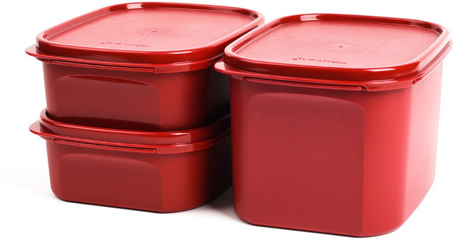 대용량 김치통 직사각 0.85L 1.9L 양념통 3종 세트, 1세트