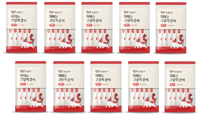 굿밸런스 짜먹는 고양이 간식 3종 택1 5px20세트, 연어, 12g, 100개