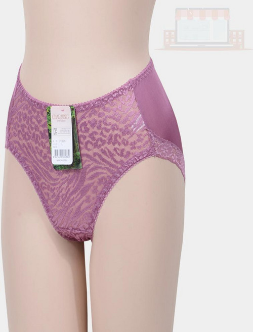 호피 레이스 삼각 팬티 여자언더웨어